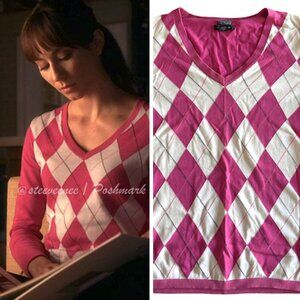 Tommy Hilfiger Argyle V-Neck Sweater ASO Spencer Hastings